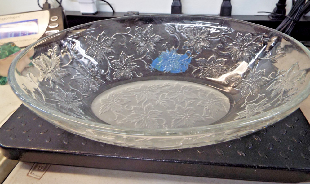 Vintage Princess House Crystal Fantasia #587 Oval Vegetable Bowl New Open Box